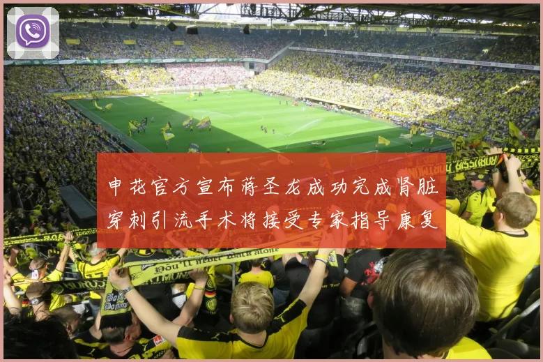 申花官方宣布蒋圣龙成功完成肾脏穿刺引流手术将接受专家指导康复治疗